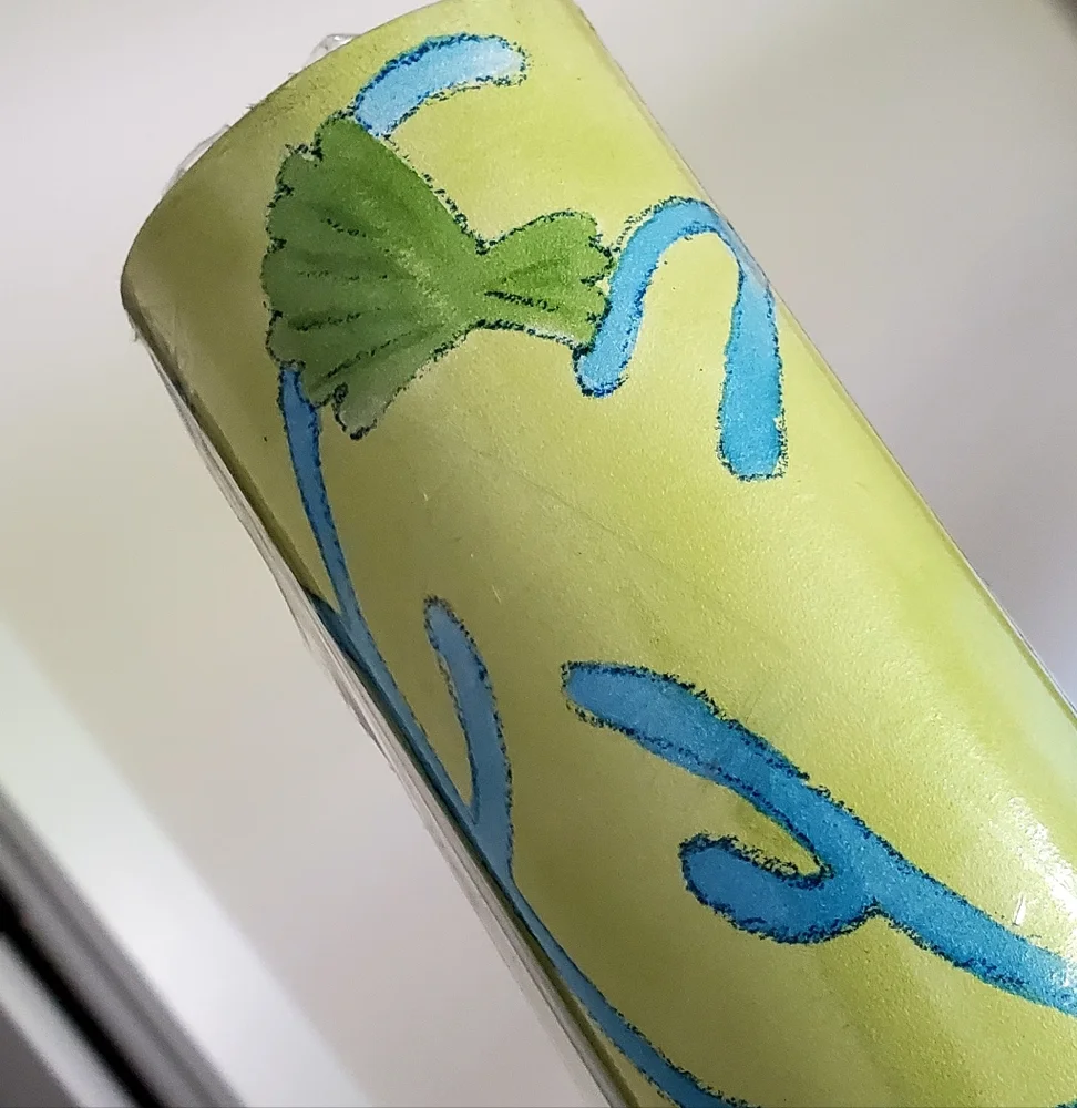 Vintage Norwall 3 Rolls 55.7sq.ft. Each, Lime/Blue Ocean Fish Wallpaper, NWT